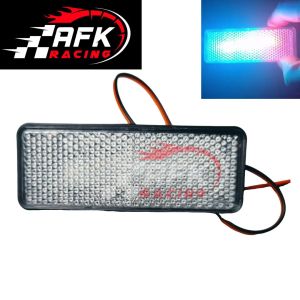 lampu rem led stop tambahan variasi strobe kedip / lampu mata kucing motor rgb import lampu stop running rgb universal honda vario mio beat supra jupiter vega sepeda listrik motor listrik fiz r nouvo dll strobo afk racing