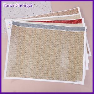 Fanzi สติกเกอร์พื้นผิวถนน ผนังจำลอง1ชิ้นชุดโมเดลฉากบนโต๊ะทรายแบบทำมือวัสดุสติกเกอร์อิฐกลางแจ้ง