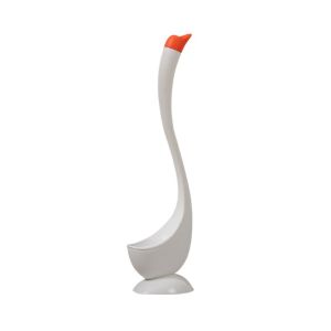 EMILRY Swan Shape Long Handle Toilet Brush Cartoon Dense Bristle Head Toilet Plunger Creative Household Toilet Cleaning Brush Bathroom