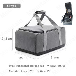Outdoor Cookware Storage Bag Large Capacity Utensils Kit Equipment Picnic Camping Travel Bag Multifunctional Organizer Removable Dividers