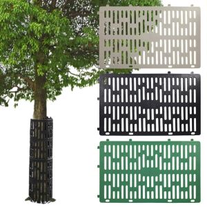 CHANBAEK 2pcs Adjustable Tree Trunk Protector Plastic Expandable Garden Plant Cover Creative Anti Chewing Plant Protection Fence For Sapling Bark Protection