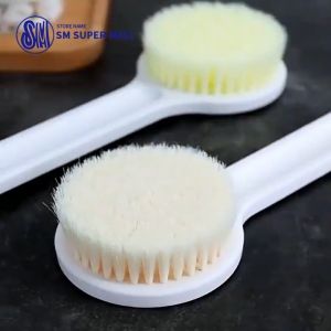 【SM Mall】Exfoliating Back Scrubber Long Handle Bath Brush Soft Bristle for Shower Body Cleaning Deep Exfoliation Dead Skin Remover Japanese Spa Massage Tool