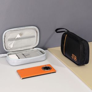 MIIQNUS Multi-layer Data Cable Storage Bag Large Capacity Dust Proof Earphone Bag Organizer Hard Disk Protective Cover Multifunctional Digital Gadget Storage Box Electronics Organizer