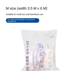 PLNBFG Transparent Disposable Car Cover Waterproof Dustproof Exterior Car Cover Universal Scratch-Proof Car Covers Outdoor
