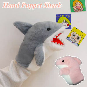 Cute Little Shark Hand Puppet Glove Doll Plush Toy Can Open Mouth Doll Birthday Gift