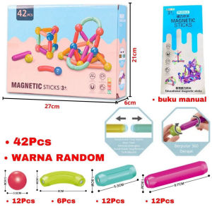 64Pcs Set Mainan Magnet Stick Balls 42Pcs Magnetic Building 25 Pcs Blocks Edukasi Mainan Dengan Kotak 36Pcs Ragam Splicing Magnetic Building Block HHG