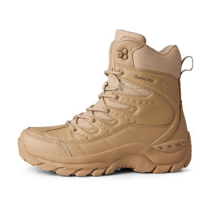 Fuguiniao 2022 Military Shoes Combat Shoes Jungle Shoes The New Military Zip-top Long Boots Are Available For Immediate Dispatch In Both Black And Sand Colors(Free Shipping）