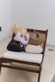 Sugar Monday Pleat Shoulder Bag with Crossbody strap. 
