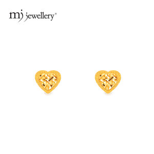 MJ Jewellery Gold Love Earrings S144  375 Gold & 916 Gold