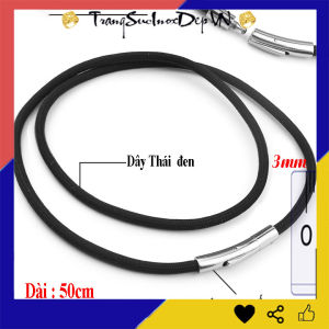 Dây chuyền dù thái 3 ly khóa vip màu trắng siêu đẹp siêu bền hợp thời trang - Chọn size theo yêu cầu