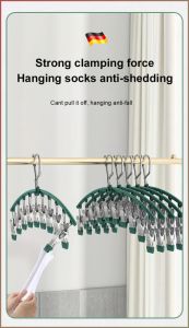 Drying Rack Hangs Anything Dipped Rubber Package Clothespin Wet Dry Space Saving Anti-fallout