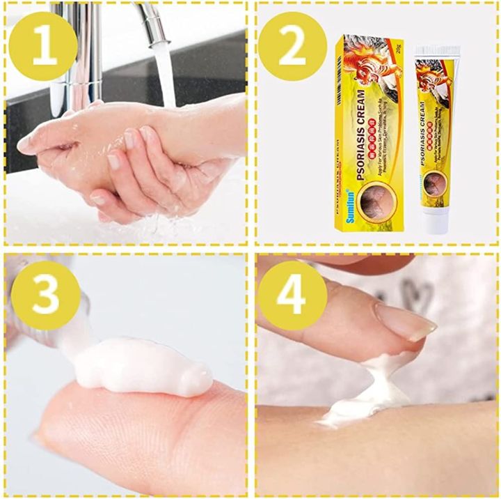 Sumifun Psoriasis Ointment Antibacterial Cream Relief Skin Psoriasis