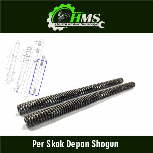 PER SKOK DEPAN SHOGUN / TORNADO (Harga Per set isi 2) - PEER PIR DALAM AS SHOCK DEPAN SUZUKI SHOGUN LAMA / NEW