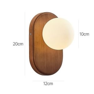 Japanese Wooden Wall Light Wabi-sabi style Modern Bedroom Bedside Led Wall Lamp Minimalist Living Room Background Wall Lights