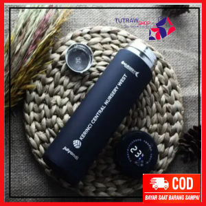 Hadiah Kado Ulang Tahun Pacar Cowok Cewek  Tempat Botol Air Minum Thumbler  Tremos LED 500ml Tahan Panas Bisa Costum Custom Nama Logo dan Karakter keren