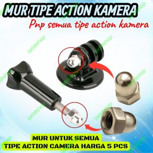 mur nut screw mur baut action kamera universal mur screw sekrup pengganti baut mounting tongsis