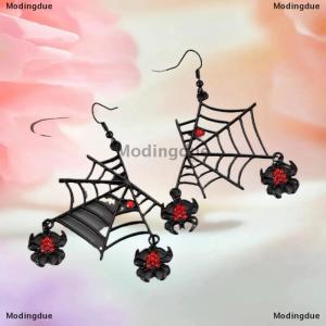 [COD] Modingdue Gothic Vampire Bat Earrings For Women Vintage Red Water Drop Pendant Earring Halloween Pagan Witch Ear Jewelry Gift