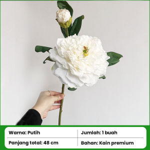 Bunga peony buatan 48CM/bunga peony buatan plastik bunga buatan dekorasi buket pesta keluarga