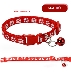 (Bán sỉ) Vòng cổ cho Mèo có chuông giao màu theo yêu cầu (mẫu mới) - Love Pets Shop