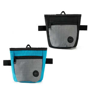 Dog Treat Pouches and Training Clickers With Magnetic Closure Accessory for Spill Prevention and Poop Bag Dispenser