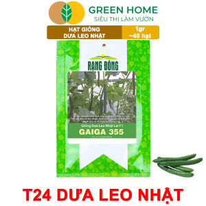 Hạt Giống Dưa Leo Nhật Lai F1 Greenhome Gói 1gr~40 hạt Dễ Trồng Quanh Năm Nảy Mầm Cao T24