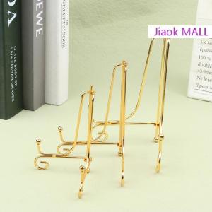 Jiaok MALL Iron Display Stand Craft Bracket Book Holder Photo Pedestal Bowl Dish Frame Picture Plate Rack Easel Storage Decoration