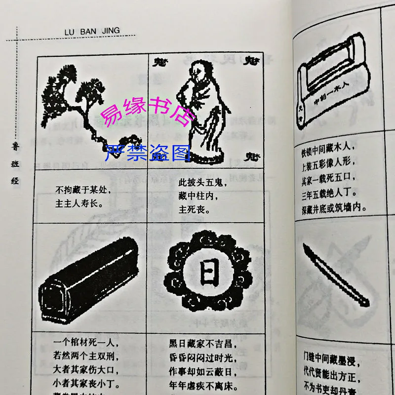 图解鲁班经全集古代建筑木工法术看阴阳宅风水符咒破解择日择吉书鲁班经