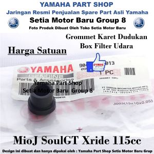 Grommet Karet Dudukan Box Filter Udara MioJ SoulGT Xride Gear Fazio Asli Yamaha Surabaya