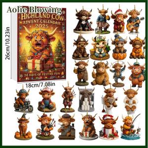 Aolie 24 Days Capybara Advent Calendar Cute Capybara Christmas Ornaments Countdown Calendars Christmas Tree Pendant Surprises Gifts