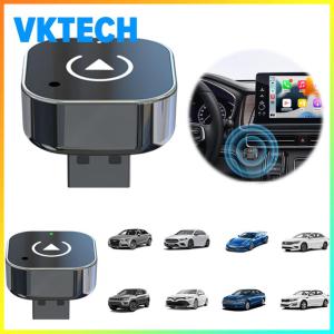 [Vktech] 2 in 1 Wireless CarPlay Android Auto Adapter for Factory Wired Vehicles Easy Setup Car Multimedia Receiver with Touch Screen