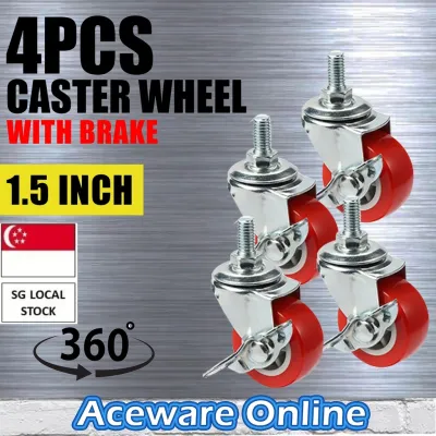 [SG STOCK]1.5 Inch Heavy Duty Caster Wheel Roller Roda Kecil Roda Trolley Troli