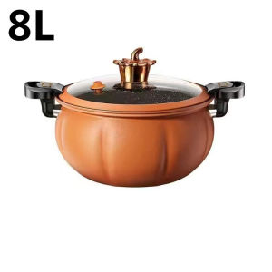 JustLiving 8L Non-stick Pressure Cooker Multifunctional Micro pressure cooker household Rice Pumpkin Pot Family Use soup pot