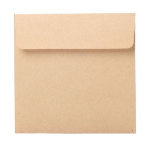 10x10cm Vintage Mini Envelope Kraft Paper Black Card White Paper Gift Card Packaging Envelope