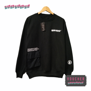 SWEATER ERIGO - JAKET CREWNECK STREETWEAR - Cotton Fleece - HYPE HYPEBEAST - CLOTHING DISTRO OUTFIT URBAN BRAND - MEN / WOMEN PRIA / PEREMPUAN COWO / CEWE - TERMURAH TERBARU - HUDI - SKATE SKATEBOARD - MODEREN FASHION