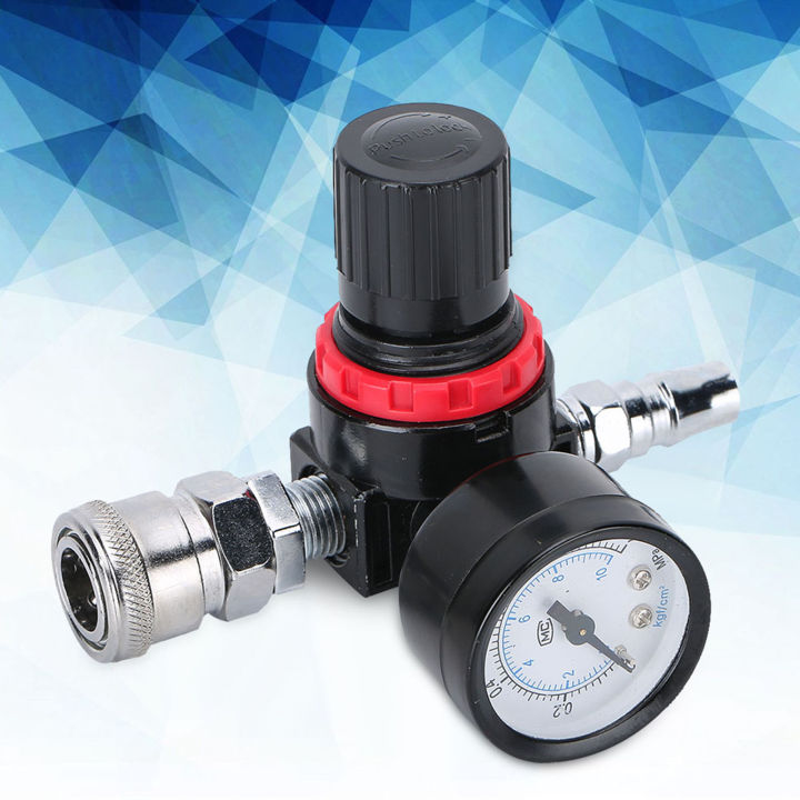 Air Compressor Regulator,1/4 Air Pressure Regulator Gauge Regulating ...