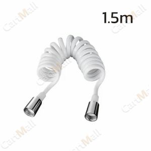 Scalable Sprinkler Hose For Shower And Bidet Black White 1.5m
