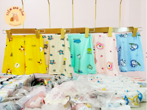 Quần cộc quần chục 5 màu thun lạnh dành cho bé trai bé gái