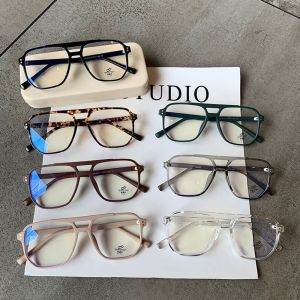 THE INTERNET Women Optical Frame Square Double Bridges Vision Care Anti Radiation protection Anti-Blu-Ray Glasses Computer Eyeglasses Blocking Glasses