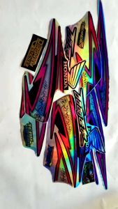 Les Sticker Stiker striping variasi tiger Revotiger herex Herex hit Bahan hologram