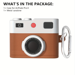 เคสป้องกันใหม่สำหรับ AirPods 4พร้อมด้วยอุปกรณ์ทำความสะอาดกล้องปลอกซิลิโคนการออกแบบกล้อง3D ย้อนยุคสำหรับ Apple AirPods 4th อุปกรณ์เสริมหูฟังไร้สาย