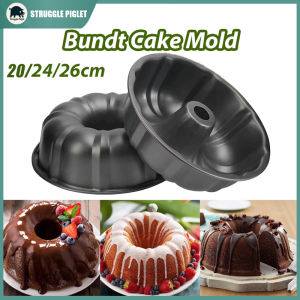 Non-Stick Ring Pumpkin Cake Pan Carbon Steel Fluted Tube Baking Pan For Pound Cake Jelly Gelatin Chocolate Cake Molds