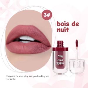 Ashley Shine 3 Colors Lip Gloss Waterproof Long-lasting Velvet Lip Tint Gloss Moisturizing AS2126