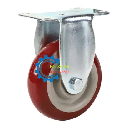 Bánh xe đẩy hàng -Bánh xe nhựa PVC đỏ mận đương kính 125mm 100mm 75mm có độ bền cao- thiết kế đẹp.( giá 1 bánh)