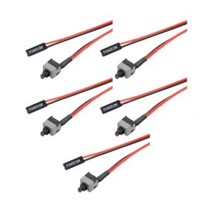 PC Power Switcher Cable 19.69in 2Pin Connectors ATXs Motherboards OnOff Reset Button Wire Repair Damaged Pc Power Cord