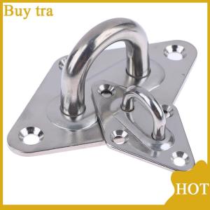[Buytra] 1pc M5 M6 M8 M10 304Stainless Steel Ceiling Wall Mount Hook Heavy Duty Anchor Eye Plate For Boat Yoga Swing Hammocks