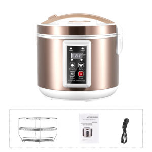 【จัดส่งใน24ชั่วโมง】เครื่องหมักเครื่องกระเทียมสีดำ AZK115ห้าลิตร220โวลต์มาตรฐานยุโรปภาษาอังกฤษเครื่องแผง