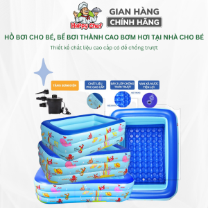 [Full Kích Thước] Bể Bơi Cho Bé Hồ Bơi Phao Cho Bé Bơm Hơi Tại Nhà 3 Tầng Nhiều Kích Thước Hàng Loại 1 Dày Dặn Có Đáy Chống Trượt Lỗi Đổi Mới Khi Nhận Hàng
