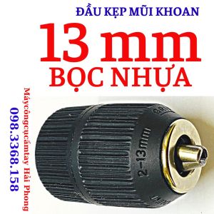 ĐẦU MĂNG GIANH - ĐẦU KẸP MŨI KHOAN phi 10 mm - 13 mm BỌC NHỰA