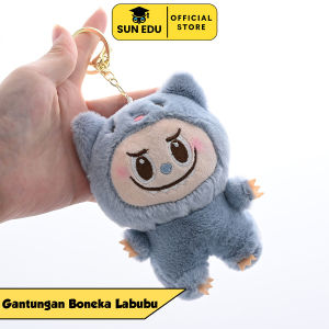 Gantungan Kunci Boneka Kartun The Monsters Exciting Macaron liontin fashion tren tas sekolah