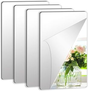 STRAIGHT EDGE Acrylic soft mirror self-adhesive mesh red makeup mirrorwall mounted dressing mirror full body mirror household bathroom mirror